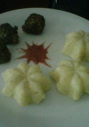 Foto resep Healthy Meatball with tomato sauce and Mashed Potato