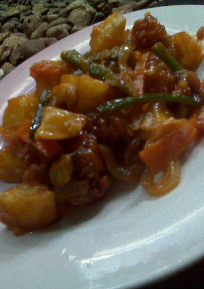 Foto resep Ayam Goreng Tepung Saus Asam Manis