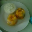 Agar-agar Mangga saus Yoghurt