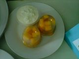 Agar-agar Mangga saus Yoghurt
