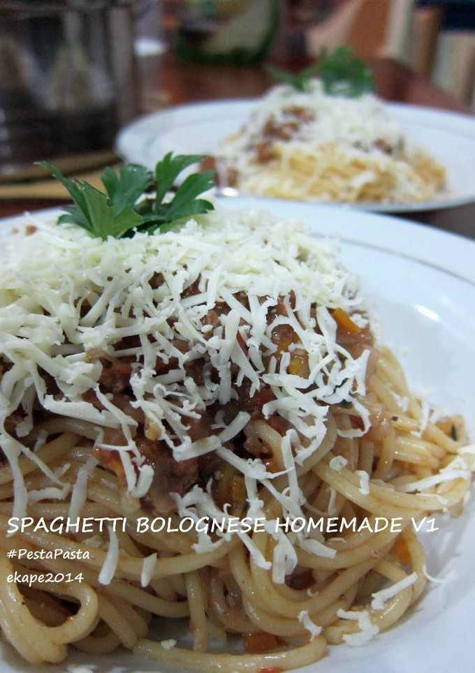 Foto resep Spaghetti Bolognese Homemade V1