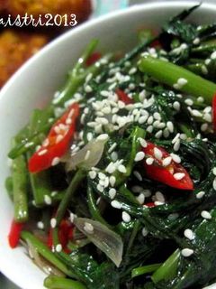 Foto resep tumis kangkung bumbu wijen