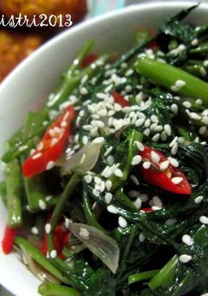 Foto resep tumis kangkung bumbu wijen