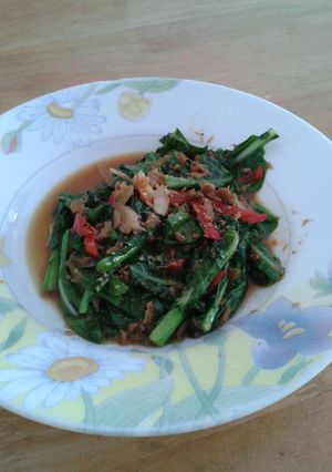 Foto resep Kailan Ikan Asin