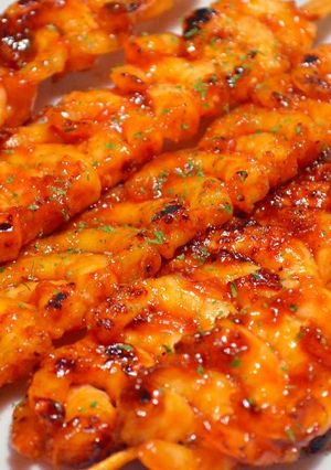 Foto resep Sate Udang Madu Pedas