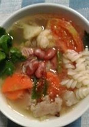Foto resep Sop Macaroni Kacang merah