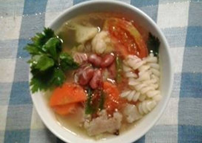 Sop Macaroni Kacang merah