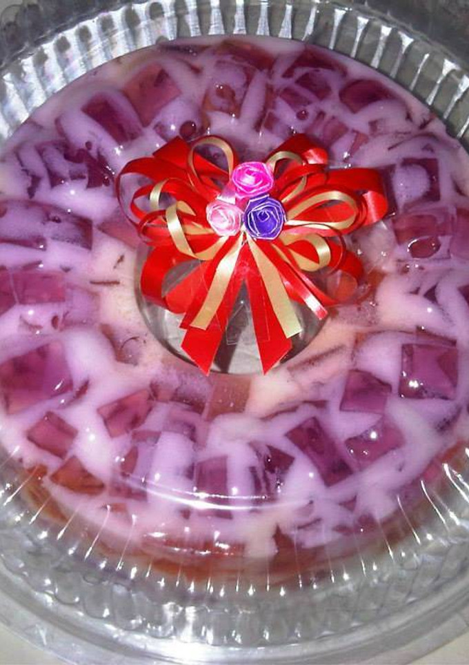 Foto resep puding mozaik