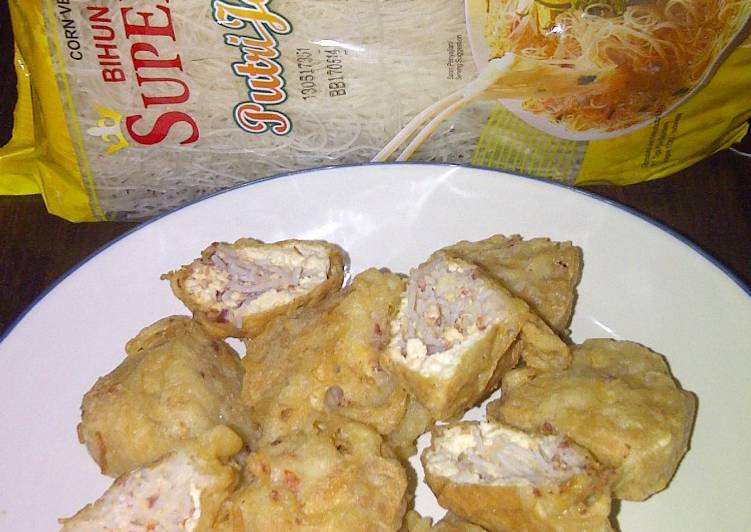 Resep TAHU GORENG ISI BIHUN, Bisa Manjain Lidah