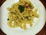 rotini carbonara