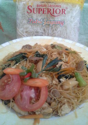 Foto resep BIHUN JAGUNG GORENG BASO