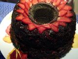 black strawberry cake