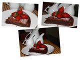 (Almost) Flourless Chocolate Cake