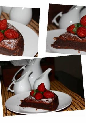 Foto resep (Almost) Flourless Chocolate Cake