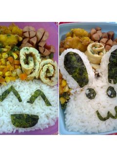 Foto resep Smiley Rabbit Bento
