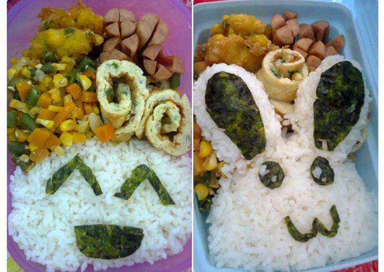 Cara Gampang Menyiapkan Smiley Rabbit Bento Anti Gagal