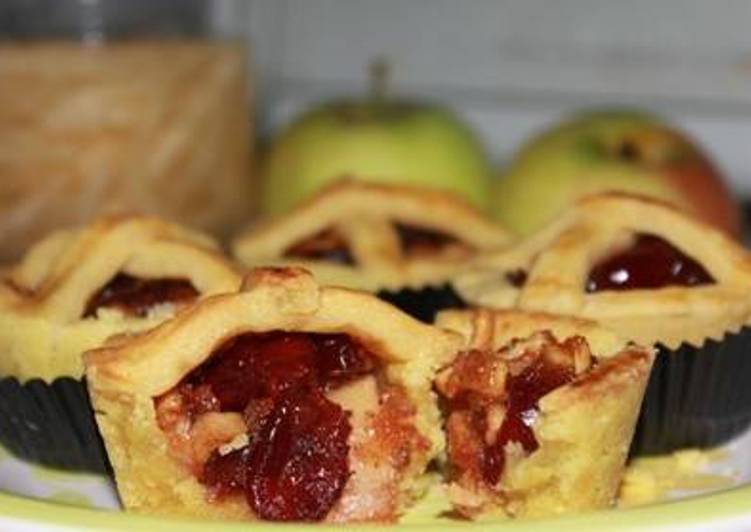 Cara memasak Pai Cranberry Apel gurih