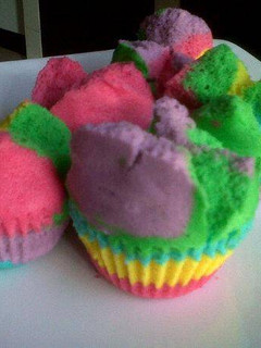Foto resep bolu kukus rainbow