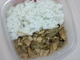 Nasi Ayam Jamur Enoki Saos Teriyaki