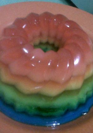 Foto resep Puding Rainbow