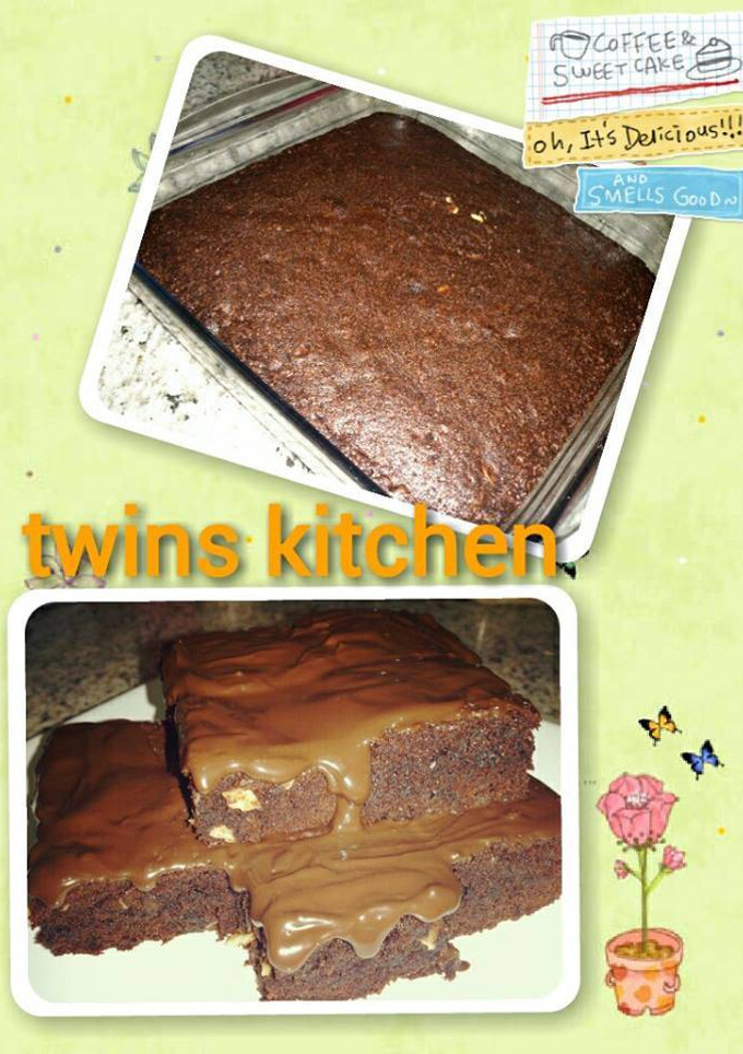 Foto resep brownie with nutella cream