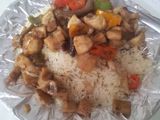 Nasi Panggang saus jamur