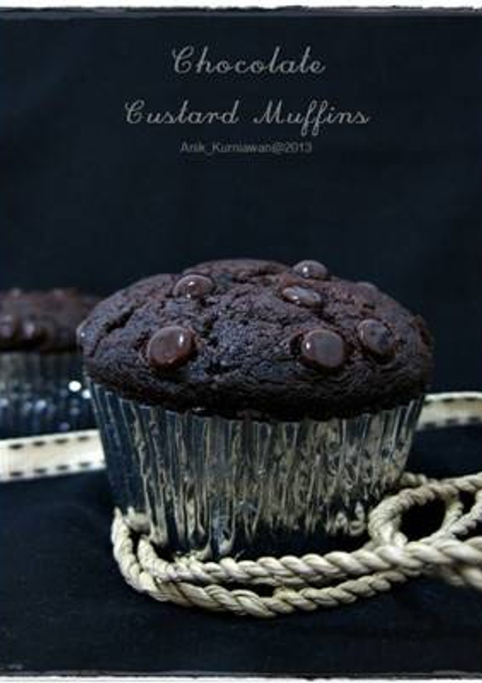 Foto resep The Best Chocolate Custard Muffins Ever