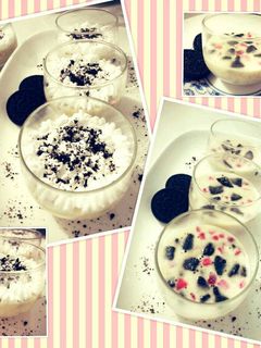 Foto resep Strawberry Oreo Cheese Pudding