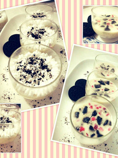 Foto resep Strawberry Oreo Cheese Pudding