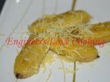 Cheesy Buttered Fried Banana