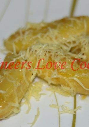 Foto resep Cheesy Buttered Fried Banana