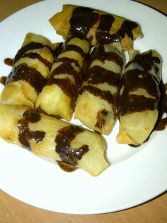 Foto resep Lumpia Tape Mini Isi Keju Siram Coklat