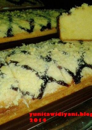 Foto resep blueberry crumble cake