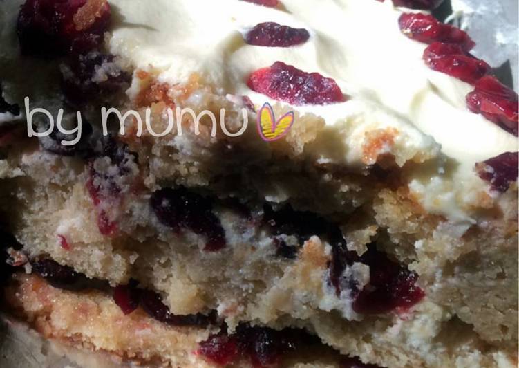 Cara mengolah Cranberry Vanilla Cake mantap
