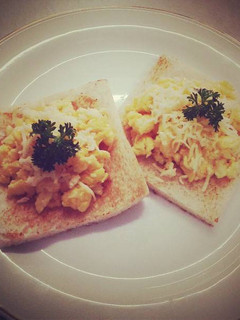 Foto resep toast bread-scrambled egg with cheese