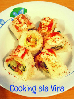 Foto resep Sushi Fire Tuna Rolls
