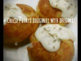 cheese potato doughnut with oregano