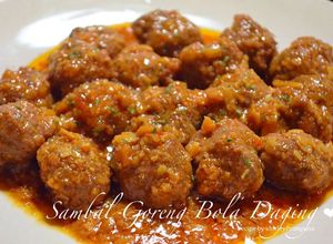 Foto resep Sambal Goreng Bola Daging Cincang