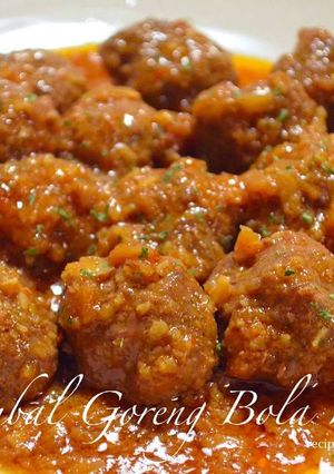 Foto resep Sambal Goreng Bola Daging Cincang