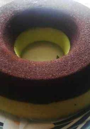 Foto resep Eggless Moist Chocolate pandan