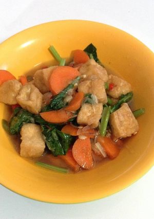 Foto resep Sayur sawi wortel dan tahu