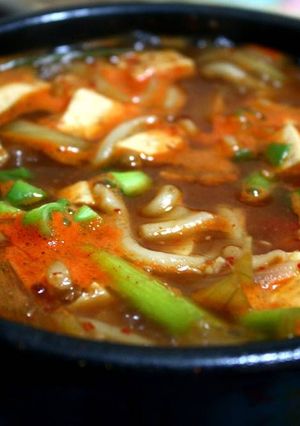 Foto resep Udon Doenjang Jjigae