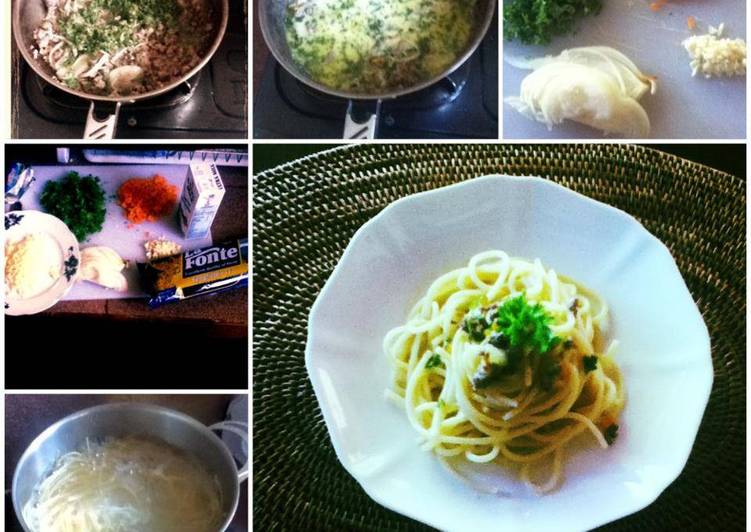 Resep Homemade Spaghetti Carbonara oleh ida ayu wina 