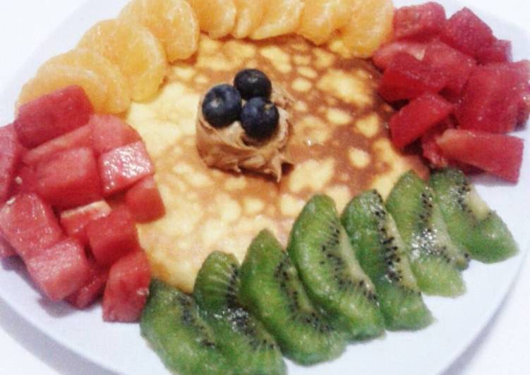 Resep Rainbow Fruits Pancake, Lezat Sekali