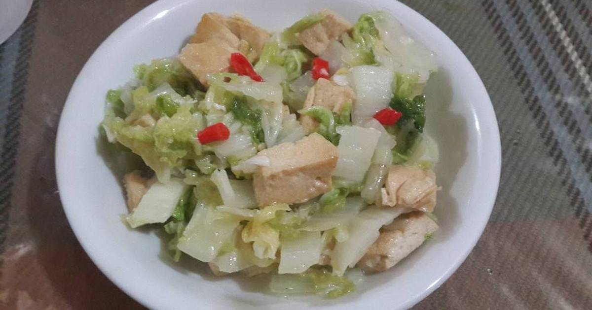 Resep Cah Sawi Putih Dan Tahu Oleh Heryana Cookpad