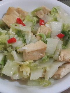 Foto resep Cah Sawi Putih dan Tahu