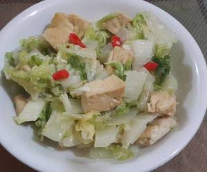 Resep mudah Cah Sawi Putih dan Tahu Mantul Banget