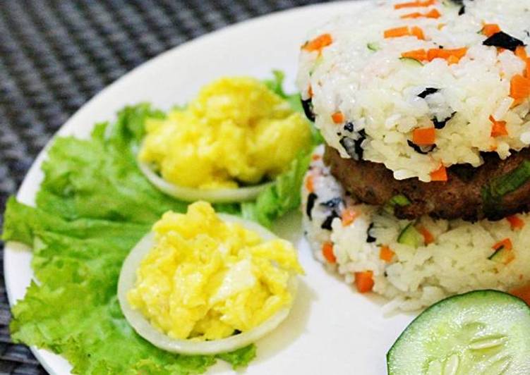 Resep Vegetable Rice Bulgogi Burger ( ala yuni ), Enak Banget