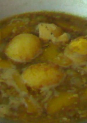 Foto resep Telor Kentang Masak Kecap