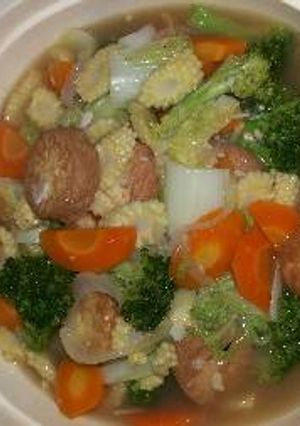 Foto resep capcay lima warna